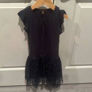 Imoga Size 6 Navy Dress w Sparkly Tutu style bottom